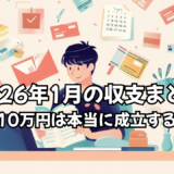 2026年1月の収支まとめ｜月収24万円で積立10万円は本当に成立するのか
